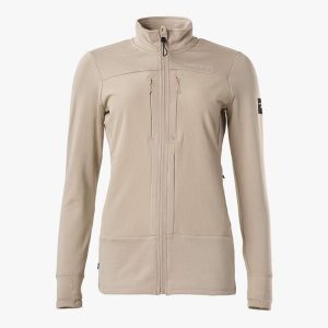 Bluza polarowa Wędrówki damska Swedemount Trondheim Wind Mid Layer Full Zip. Brązowe bluzy SWEDEMOUNT, na zimę, bez wzorów, z polaru, bez kaptura. Za 249,99 zł.