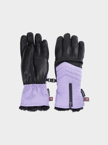 4F Rękawice narciarskie Primaloft Gold membrana 10000 damskie - fioletowe L. Fioletowe rękawiczki 4f, na zimę, bez wzorów, z elastanu. Za 279,99 zł.