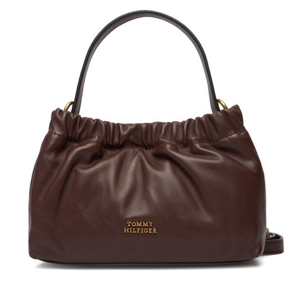 Torebka Tommy Hilfiger. Brązowe torebki klasyczne TOMMY HILFIGER, bez wzorów, bez dodatków. Za 699,99 zł.