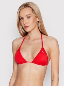 Puma Góra od bikini 907666 Czerwony. Czerwone bikini Puma, bez wzorów, z syntetyku. Za 69,99 zł.