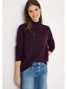 Cecil Sweter w kolorze fioletowym rozmiar: L. Różowe swetry oversize Cecil, l, bez wzorów, z bawełny, bez ramiączek. Za 145,45 zł.