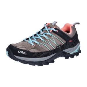 Buty trekkingowe damskie CMP Rigel Low. Brązowe buty trekkingowe CMP, z materiału, bez zapięcia. Za 518,00 zł.