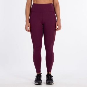 Legginsy Rox R-silky Mesh Purple. Fioletowe legginsy Roxy, bez wzorów, z meshu, z podwyższonym stanem. Za 235,99 zł.