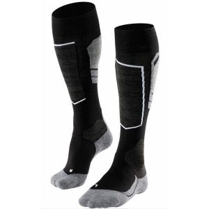 Podkolanówki damskie Falke SK4. Czarne skarpetki Falke, bez wzorów. Za 222,00 zł.