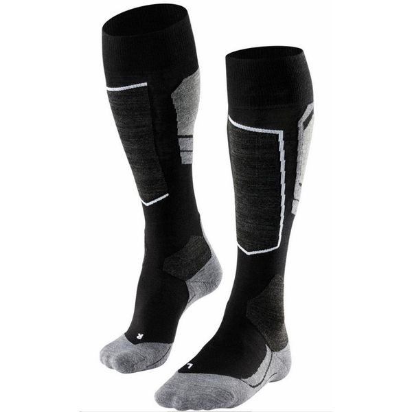 Podkolanówki damskie Falke SK4. Czarne skarpetki Falke, bez wzorów. Za 222,00 zł.