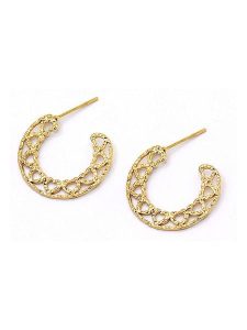 MOODE Kolczyki-półkreole rozmiar: onesize. Żółte kolczyki MOODE, ze stali. Za 43,99 zł.