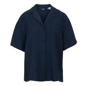 Lekka koszula damska Regatta Salise. Niebieskie koszule Regatta, bez wzorów, bez kołnierzyka, bez ramiączek. Za 187,50 zł.