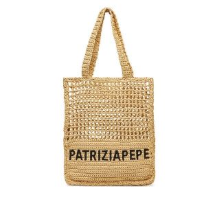 Torebka Patrizia Pepe. Brązowe torebki klasyczne Patrizia Pepe, bez wzorów, bez dodatków. Za 639,99 zł.