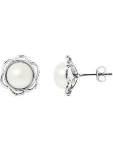 Pearl Addict Srebrne kolczyki-wkrętki z perłami rozmiar: onesize. Białe kolczyki Pearl Addict, z perłą, srebrne. Za 217,99 zł.