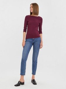 Vero Moda Koszulka "Panda" w kolorze fioletowym rozmiar: S. Różowe bluzki Vero Moda, s, bez wzorów, bez kołnierzyka, bez ramiączek. Za 74,63 zł.