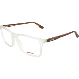 Oprawki "CA6637" w kolorze biało-brązowym. Białe okulary przeciwsłoneczne marki Carrera, Ferragamo. W wyprzedaży za 119,95 zł.