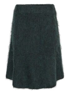 MOSS COPENHAGEN Spódnica dzianinowa "Annalisa" w kolorze ciemnozielonym rozmiar: S/M. Zielone spódnice Moss Copenhagen, na co dzień, m, bez wzorów, z dzianiny, midi. Za 144,92 zł.