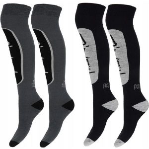 Skarpety narciarskie O'neill 789942-7001P wełna merino 2-pak szary/czarny 35-38. Czarne skarpetki O'Neill, bez wzorów, z wełny. Za 79,99 zł.