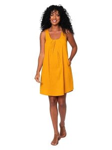 Aller Simplement Sukienka w kolorze żółtym rozmiar: 34. Żółte sukienki Aller Simplement, na co dzień, bez wzorów, bez kołnierzyka, bez ramiączek, mini, proste. Za 100,99 zł.