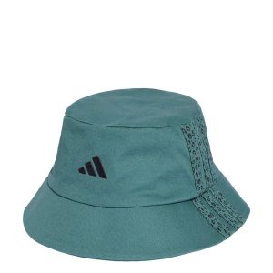 Kapelusz adidas Sportswear 3-Stripes Leopard Graphic Bucket. Brązowe kapelusze ADIDAS, bez wzorów, z bawełny. Za 129,00 zł.