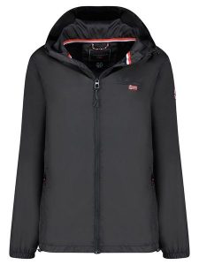Geographical Norway Kurtka przejściowa "Daril" w kolorze czarnym rozmiar: M. Czarne kurtki Geographical Norway, m, z aplikacjami, bez kaptura. Za 127,35 zł.