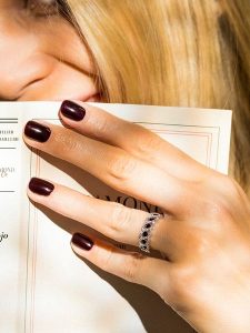 DIAMOND & CO Złoty pierścionek "Tarlac" z diamentami rozmiar: 52. Niebieskie pierścionki Diamond & Co, z diamentem, złote. Za 1 522,99 zł.