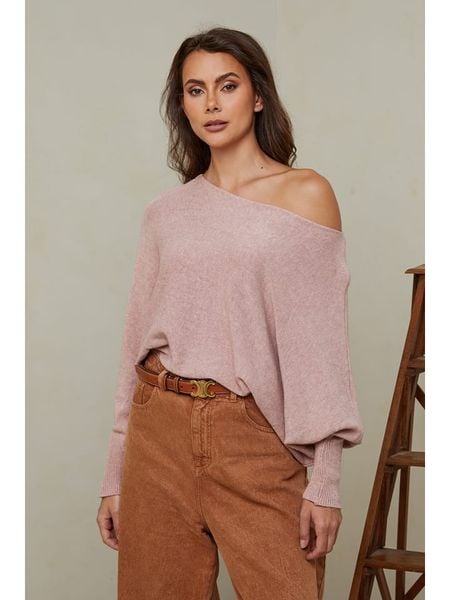 Joséfine Sweter "Hajos" w kolorze jasnoróżowym rozmiar: XL. Różowe swetry oversize Joséfine, xl, bez wzorów, z kaszmiru, bez ramiączek. Za 143,99 zł.