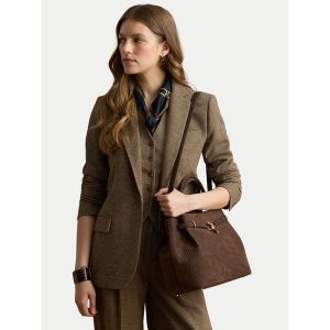 Torebka LAUREN RALPH LAUREN. Brązowe kuferki Lauren Ralph Lauren, bez wzorów, bez dodatków. Za 2 399,00 zł.