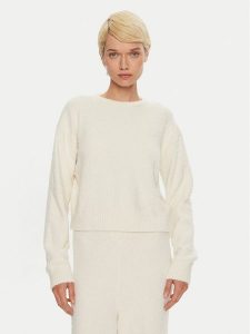 Calvin Klein Underwear Sweter 000QS7341E Écru Regular Fit. Swetry klasyczne Calvin Klein Underwear, xl, z syntetyku, bez kołnierzyka. Za 159,99 zł.