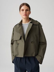 OPUS Kurtka przejściowa "Hawena" w kolorze khaki rozmiar: 36. Brązowe kurtki Opus, bez wzorów, bez kaptura. Za 263,95 zł.