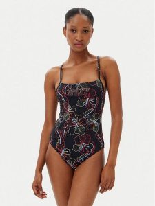 Roxy Strój kąpielowy Active Basic ERJX103708 Czarny. Czarne stroje jednoczęściowe Roxy, bez wzorów, z syntetyku. Za 189,99 zł.