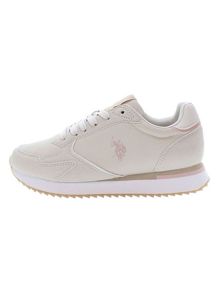 U.S. Polo Assn. Sneakersy w kolorze kremowym rozmiar: 38. Brązowe trampki U.S. Polo Assn., bez wzorów, bez zapięcia. Za 209,82 zł.