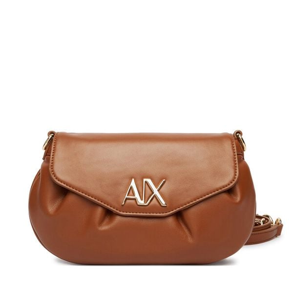 Torebka Armani Exchange. Brązowe listonoszki Armani Exchange, bez wzorów, bez dodatków. Za 539,99 zł.