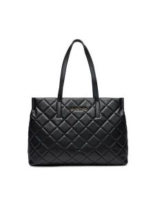 Valentino Torebka Ocarina VBS3KK10R Czarny. Czarne shopper bag Valentino, bez wzorów, ze skóry, bez dodatków. Za 449,99 zł.