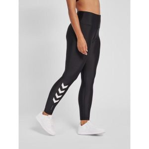 Damskie wysokie legginsy Hummel TE Tola. Czarne legginsy Hummel, bez wzorów. Za 194,00 zł.