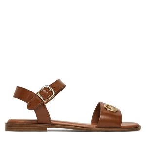 Sandały Beverly Hills Polo Club. Brązowe sandały Beverly Hills Polo Club, bez wzorów, bez obcasa, na płaskiej podeszwie, bez zapięcia. Za 229,99 zł.