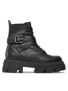 Steve Madden Trapery Mae SM19000034 SM19000034-017 Czarny. Czarne buty zimowe Steve Madden, ze skóry, bez obcasa, bez zapięcia. Za 799,99 zł.