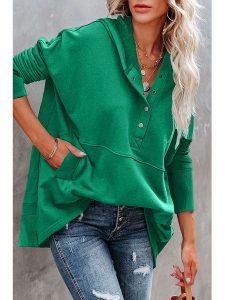 Milan Kiss Bluza w kolorze zielonym rozmiar: L. Zielone bluzy Milan Kiss, l, bez wzorów, z kapturem. Za 131,74 zł.