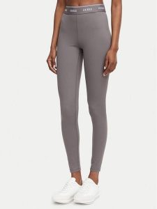 Guess Legginsy V5BB06 K1942 Szary Slim Fit. Szare legginsy Guess, z aplikacjami, z syntetyku. Za 264,99 zł.