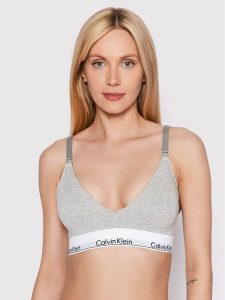 Calvin Klein Underwear Biustonosz do karmienia 000QF6218E Szary. Szare biustonosze Calvin Klein Underwear, bez wzorów, z bawełny. Za 129,99 zł.