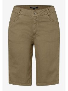 More & More Bermudy dżinsowe w kolorze khaki rozmiar: 44. Brązowe szorty More & More, z aplikacjami, ze skóry. Za 105,38 zł.