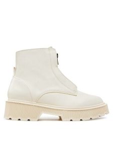 United Colors Of Benetton Trapery 8H6DDD038 Écru. Buty zimowe United Colors of Benetton, ze skóry, bez obcasa, bez zapięcia. Za 499,99 zł.