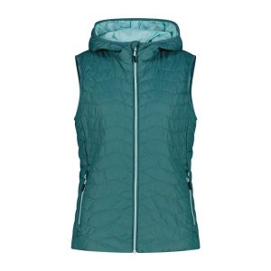 Kamizelka damska turystyczne CMP 35Z5026. Zielone kamizelki CMP, l, bez wzorów, bez kołnierzyka, bez ramiączek, bez kaptura. Za 297,50 zł.