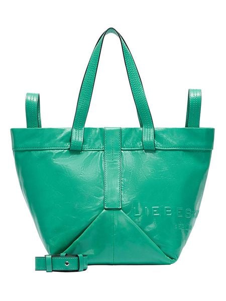 Liebeskind Berlin Skórzany shopper bag w kolorze turkusowym - 47 x 34 x 18 cm rozmiar: onesize. Niebieskie shopper bag Liebeskind Berlin, bez wzorów, z materiału, na ramię, bez dodatków. Za 610,62 zł.