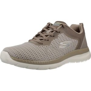 Buty SKECHERS BOUNTIFUL-QUICK PATH Jasnobrązowy. Brązowe buty trekkingowe Skechers, z tkaniny, bez zapięcia. Za 259,99 zł.