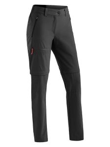 Maier Sports Spodnie funkcyjne Zipp-Off "Nata" w kolorze antracytowym rozmiar: 34. Czarne spodnie dresowe Maier Sports, bez wzorów, z materiału, outdoorowe. Za 215,21 zł.