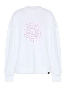 Chiemsee Bluza w kolorze białym rozmiar: M. Białe bluzy Chiemsee, m, bez wzorów, z bawełny, bez kaptura. Za 125,56 zł.
