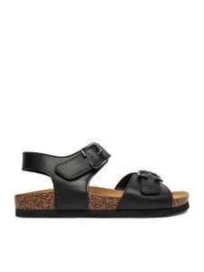 Lasocki Sandały CEO-GRD-22010-04 Czarny. Czarne sandały Lasocki, bez wzorów, ze skóry, bez obcasa, na płaskiej podeszwie, bez zapięcia. Za 149,99 zł.