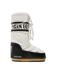 Moon Boot Śniegowce Mb Icon Nylon 80D1400440 Biały. Białe buty zimowe Moon Boot, z materiału, bez obcasa, bez zapięcia. Za 539,00 zł.