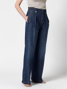 Rosner Dżinsy - Wide Leg fit - w kolorze granatowym rozmiar: W38/L32. Niebieskie jeansy Rosner, bez wzorów, z podwyższonym stanem. Za 208,99 zł.