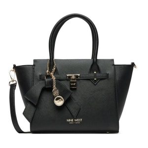 Torebka Nine West. Czarne torebki klasyczne Nine West, bez wzorów, bez dodatków. Za 349,99 zł.