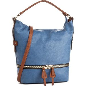 Torebka JENNY FAIRY - RC13127 Niebieski. Niebieskie shopper bag marki Jenny Fairy. Za 119,99 zł.