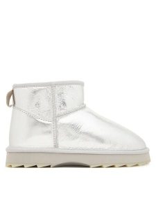 EMU Australia Śniegowce Sharky Micro Town W13154 Srebrny. Szare buty zimowe EMU Australia, ze skóry, bez obcasa, bez zapięcia. Za 699,99 zł.