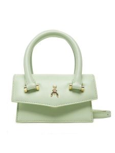 Patrizia Pepe Torebka 8B0208/L061-G596 Zielony. Zielone torebki klasyczne Patrizia Pepe, bez wzorów, ze skóry, bez dodatków. Za 679,99 zł.