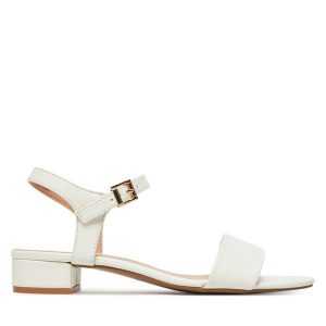 Sandały JENNY. Brązowe sandały Jenny, bez wzorów, bez obcasa, na szpilce, bez zapięcia. Za 139,99 zł.